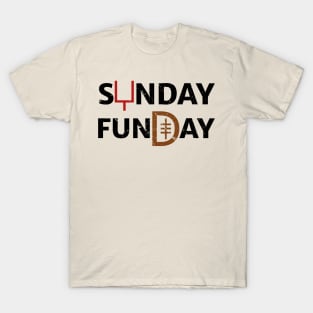 Sunday Funday American Football Gift T-Shirt